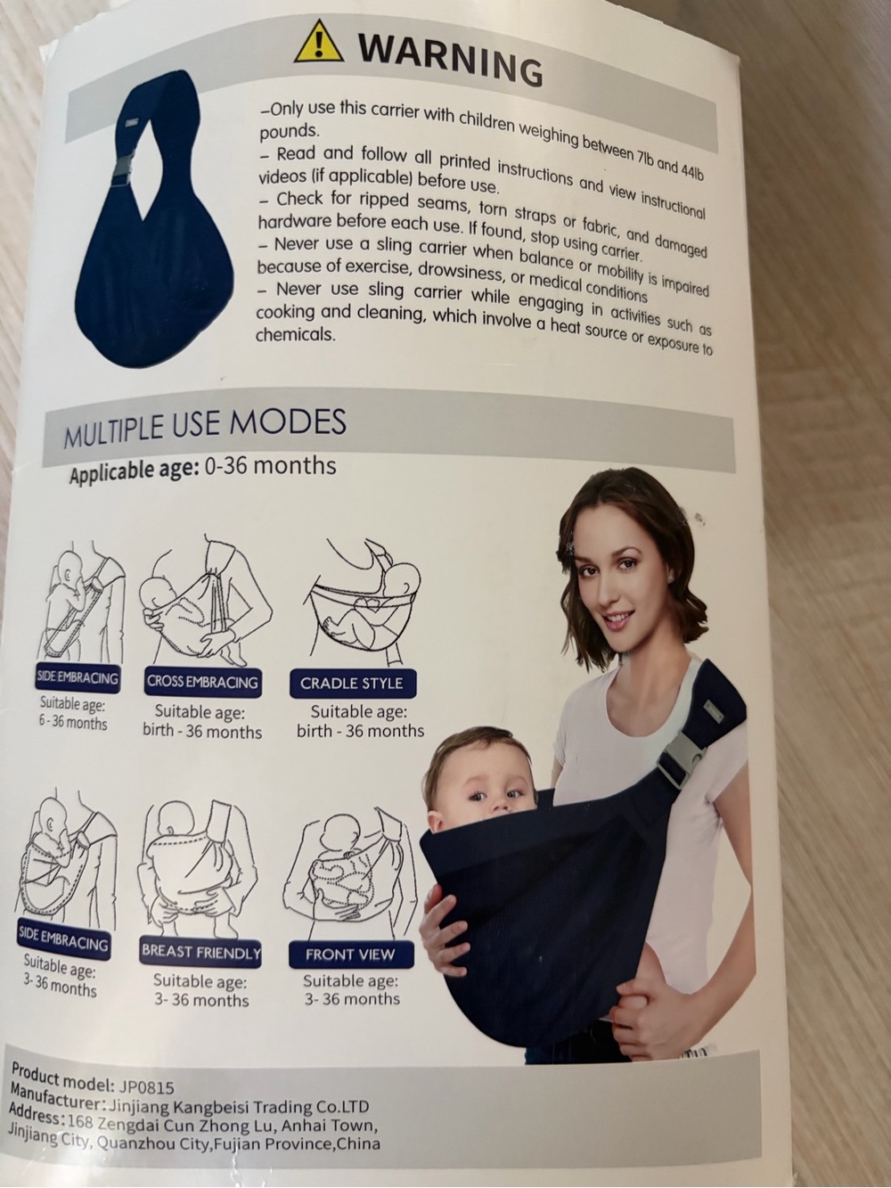 Cream Baby Hip Seat Carrier - Comfortable Hands-Free Child Support - Picture 2 of 5